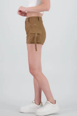 Shasa Denim Cargo Mini Skirt