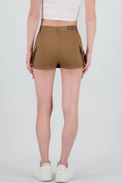 Shasa Denim Cargo Mini Skirt