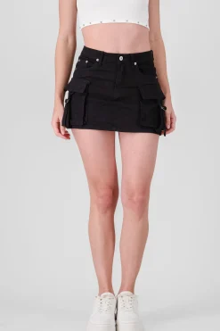 Shasa Denim Cargo Skort