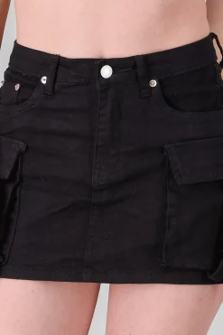 Shasa Denim Cargo Skort