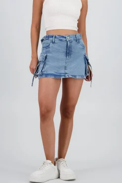 Shasa Denim Cargo Skort