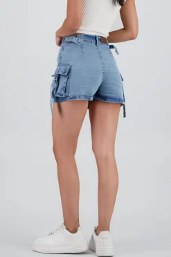 Shasa Denim Cargo Skort