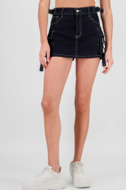 Shasa Denim Cargo Skort