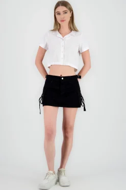 Shasa Denim Cargo Skort
