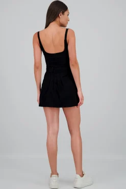 Shasa Denim Dress with Belt Details