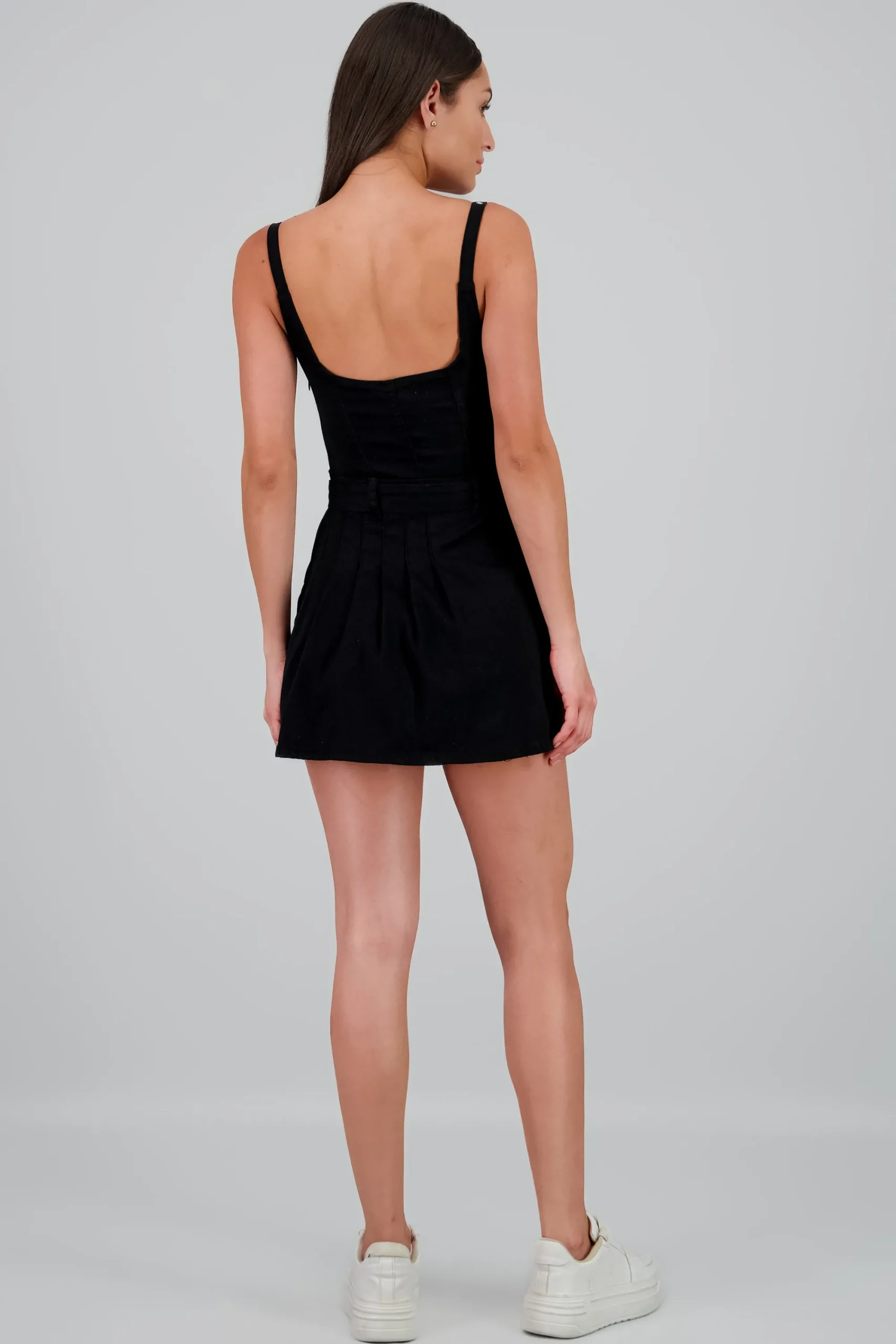 Shasa Denim Dress with Belt Details