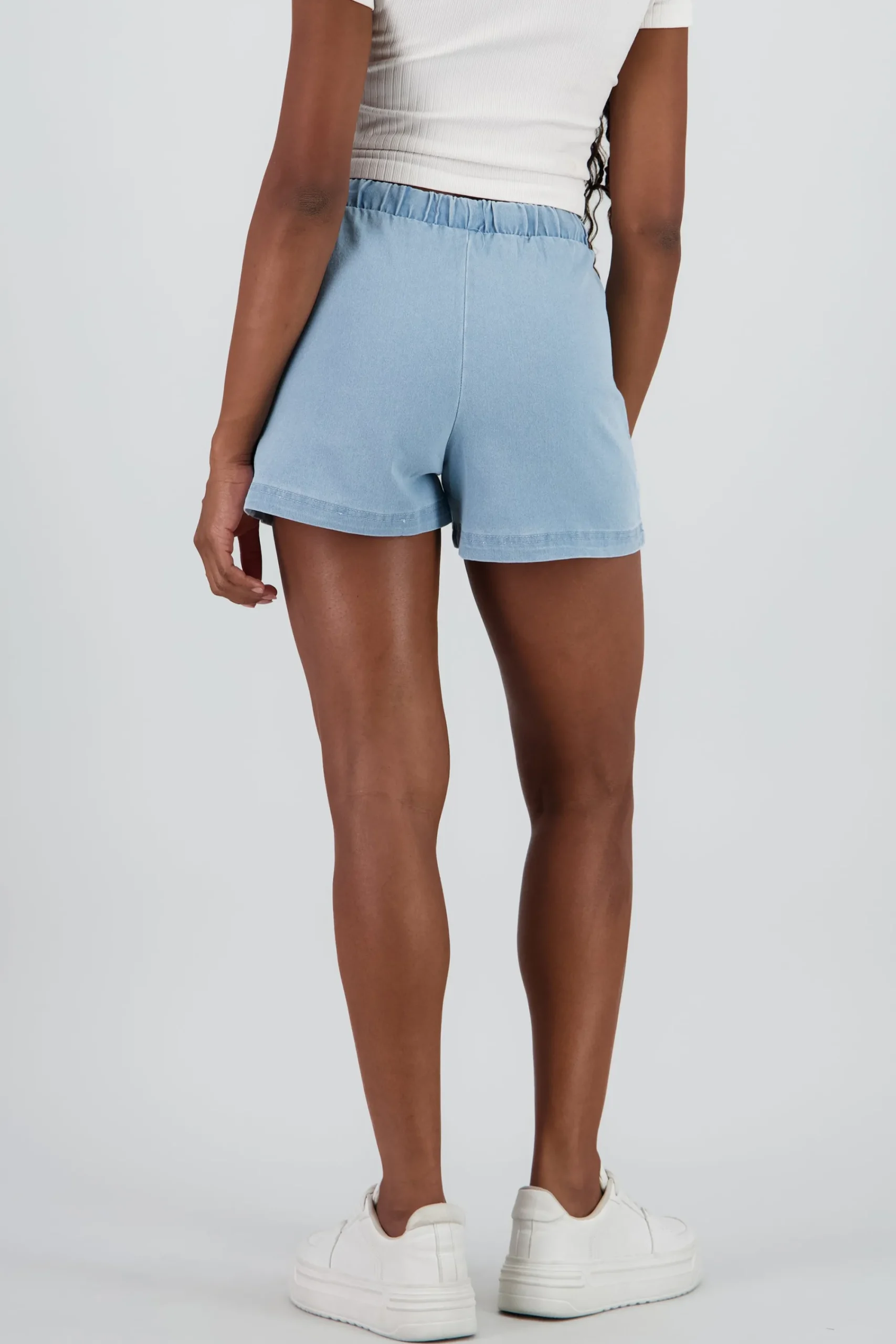Shasa Denim Shorts with Plain Pockets