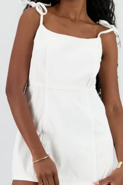 Shasa Denim Straps Mini Dress