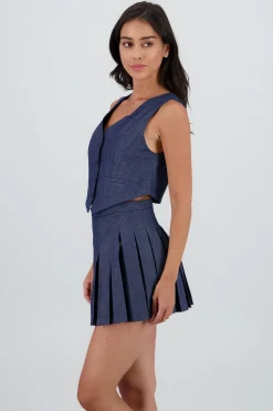 Shasa Denim Tailored Vest