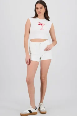 Shasa Destroyed Hem Shorts