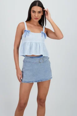 Shasa Detail Bow Strap Top