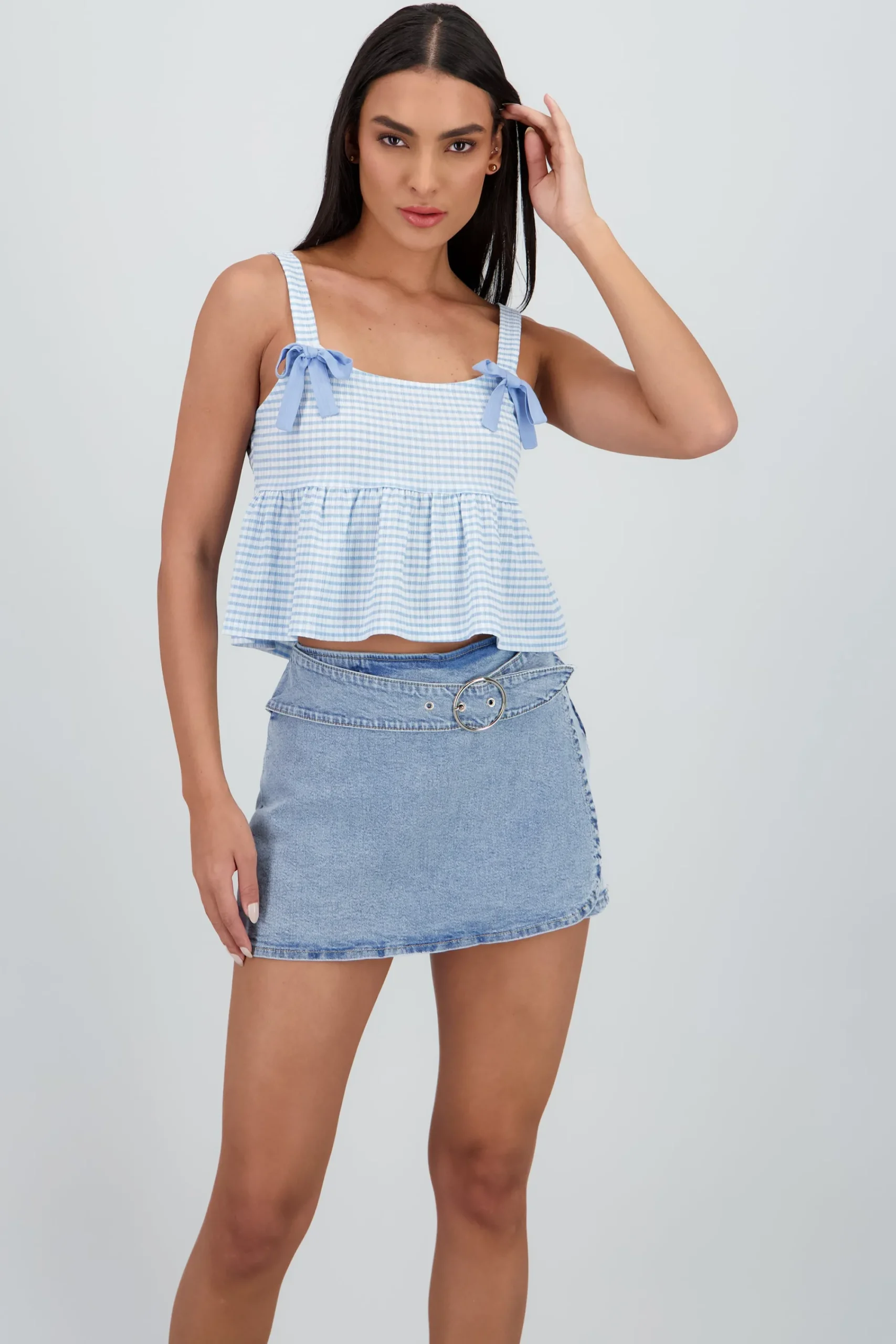 Shasa Detail Bow Strap Top