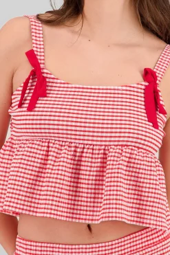 Shasa Detail Bow Strap Top