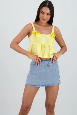 Shasa Detail Bow Strap Top