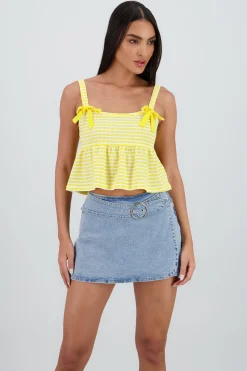 Shasa Detail Bow Strap Top