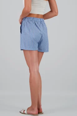 Shasa Detail Bow Striped Short