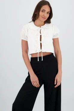 Shasa Detail Neck Blouse