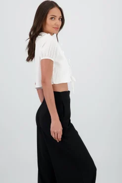 Shasa Detail Neck Blouse