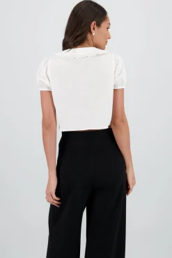 Shasa Detail Neck Blouse