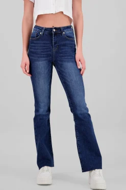 Shasa Distressed Flared Jeans