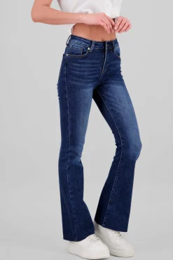 Shasa Distressed Flared Jeans