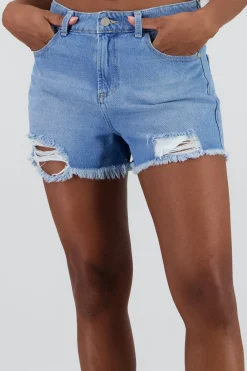Shasa Distressed Shorts with Fringes