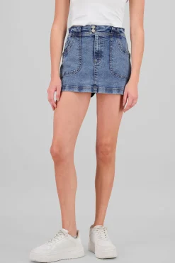 Shasa Double Button Mini Skort