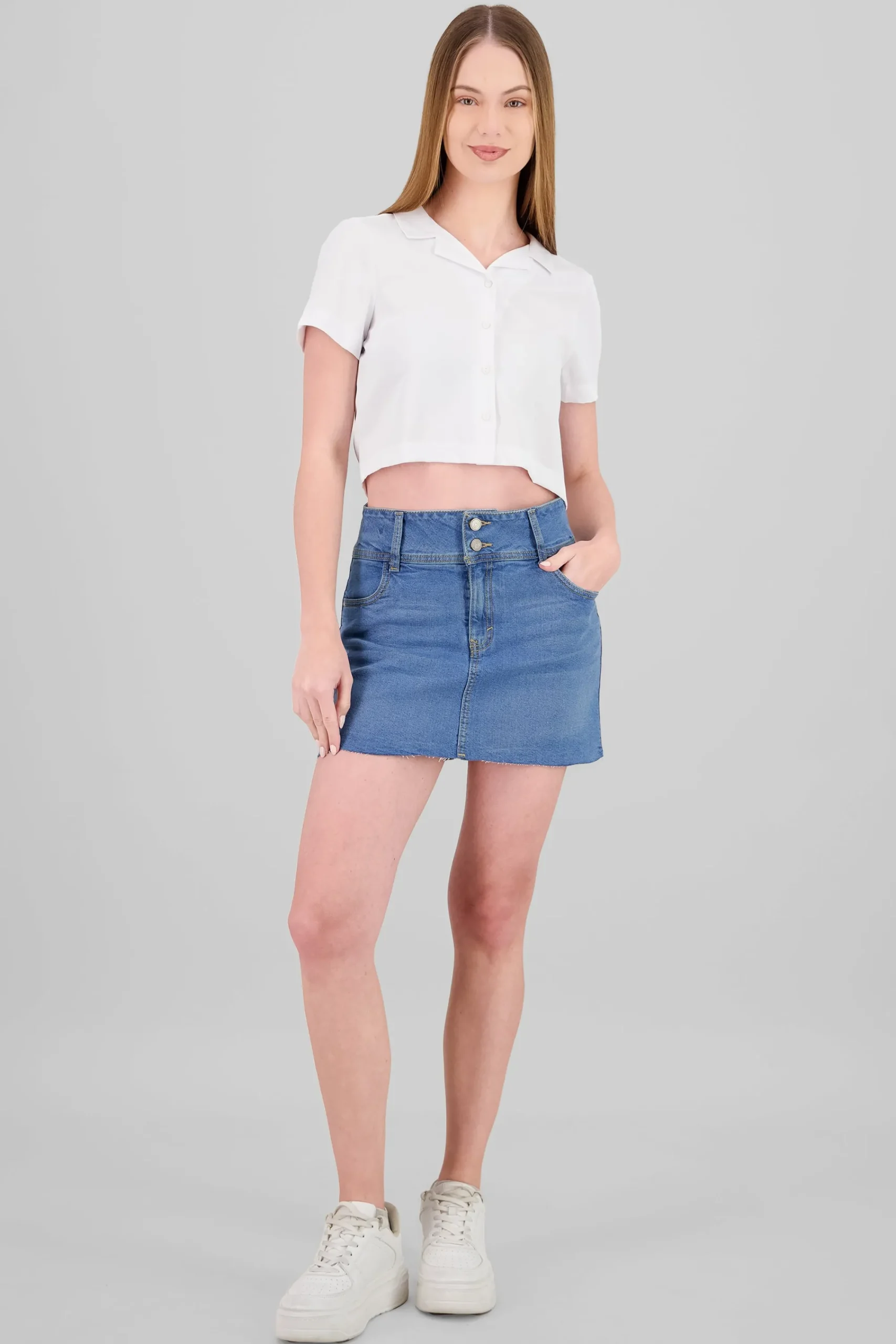 Shasa Double Button Skort
