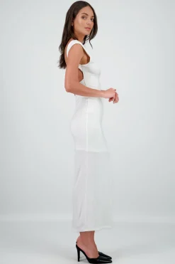 Shasa Double Layer Dress with Open Back