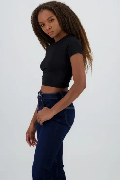 Shasa Double Layer Round Neck Top