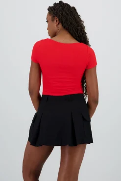 Shasa Double Layer Short Sleeve Bodysuit