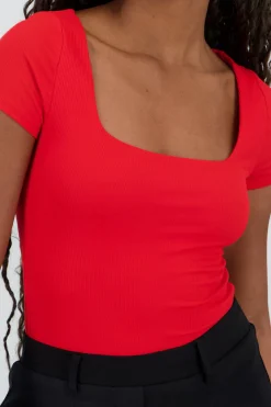 Shasa Double Layer Short Sleeve Bodysuit