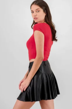 Shasa Double Layer Short Sleeve Top