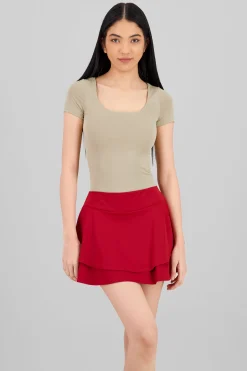 Shasa Double Layer Square Neck Bodysuit
