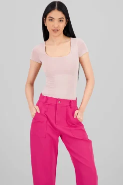Shasa Double Layer Square Neck Bodysuit