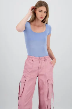 Shasa Double Layer Square Neck Bodysuit
