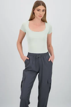Shasa Double Layer Square Neck Bodysuit