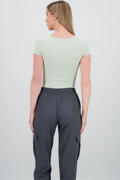 Shasa Double Layer Square Neck Bodysuit