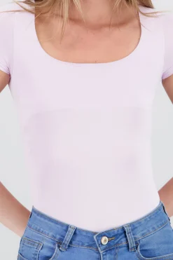 Shasa Double Layer Square Neck Bodysuit