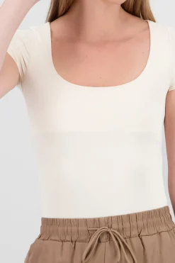 Shasa Double Layer Square Neck Bodysuit