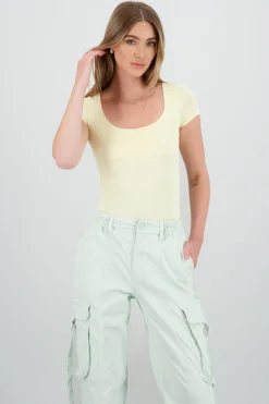 Shasa Double Layer Square Neck Bodysuit