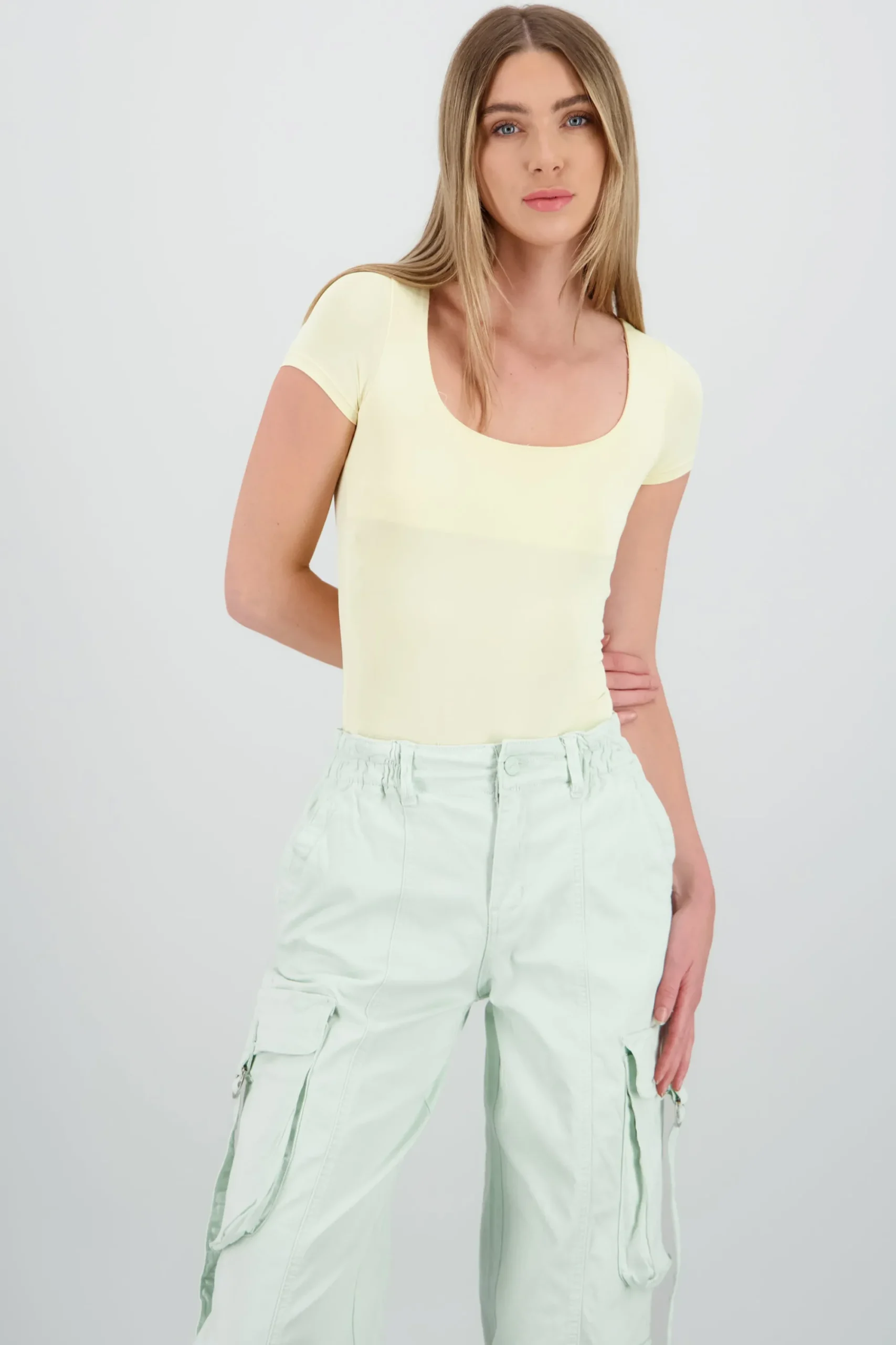 Shasa Double Layer Square Neck Bodysuit