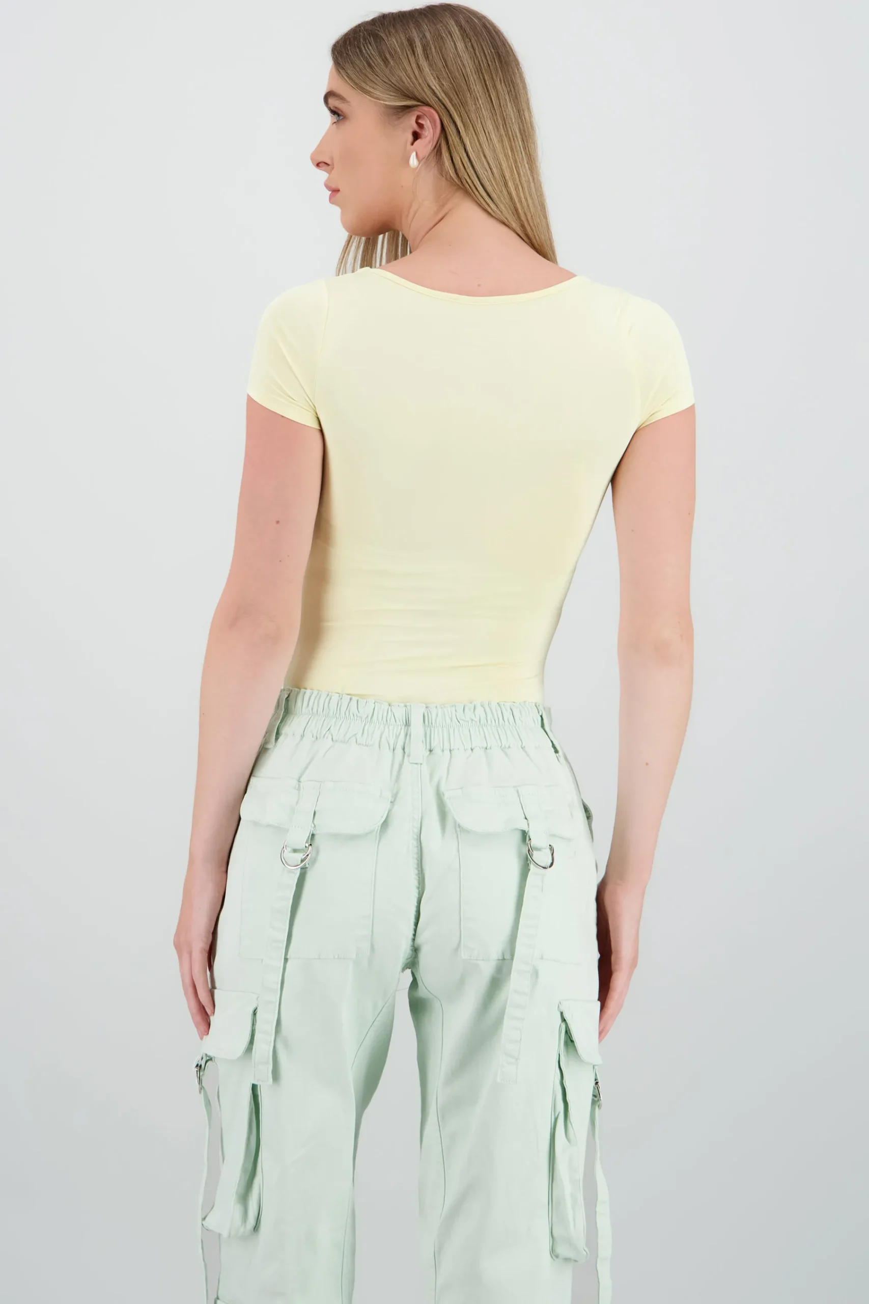 Shasa Double Layer Square Neck Bodysuit