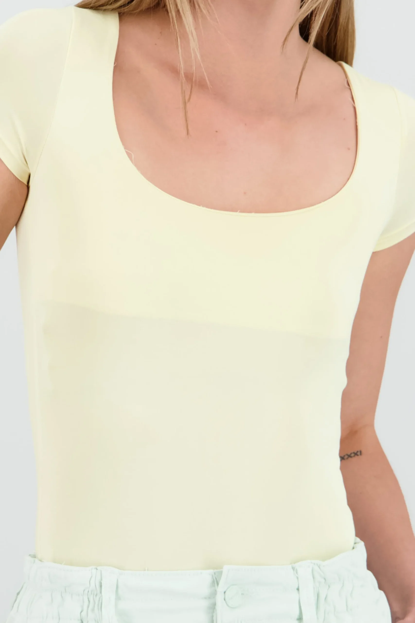 Shasa Double Layer Square Neck Bodysuit