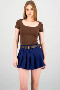 Shasa Double Layer Square Neck Bodysuit