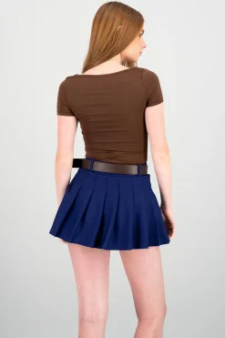 Shasa Double Layer Square Neck Bodysuit