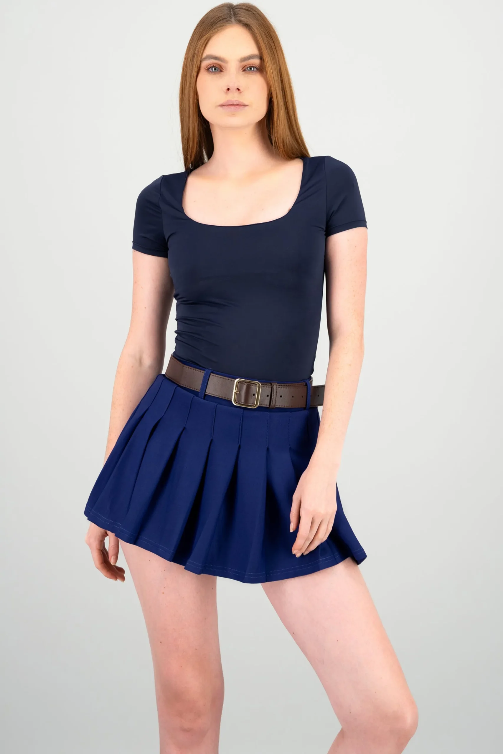 Shasa Double Layer Square Neck Bodysuit