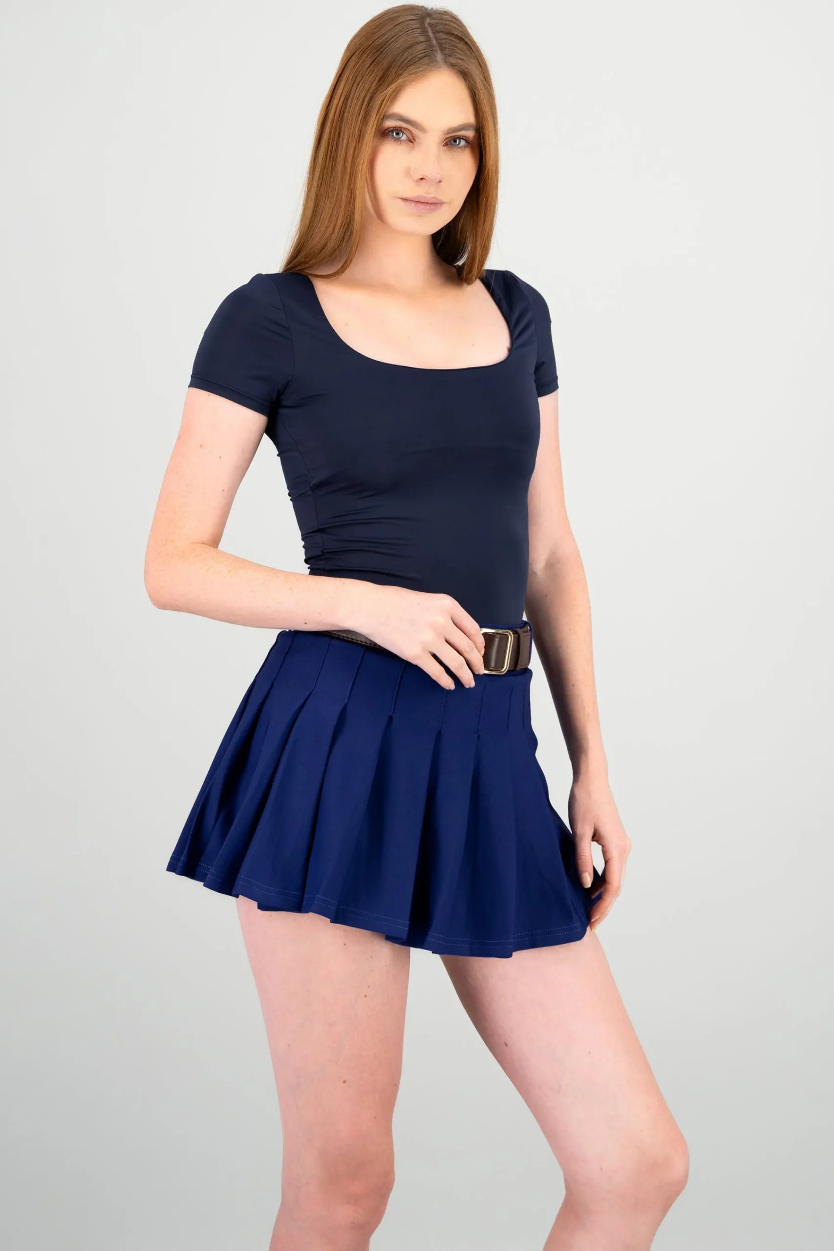 Shasa Double Layer Square Neck Bodysuit