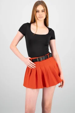 Shasa Double Layer Square Neck Bodysuit