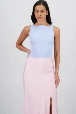 Shasa Double Layer Square Neck Bodysuit